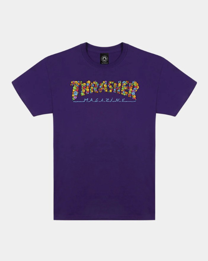 Thrasher T-Shirt Smile By Spanky Black