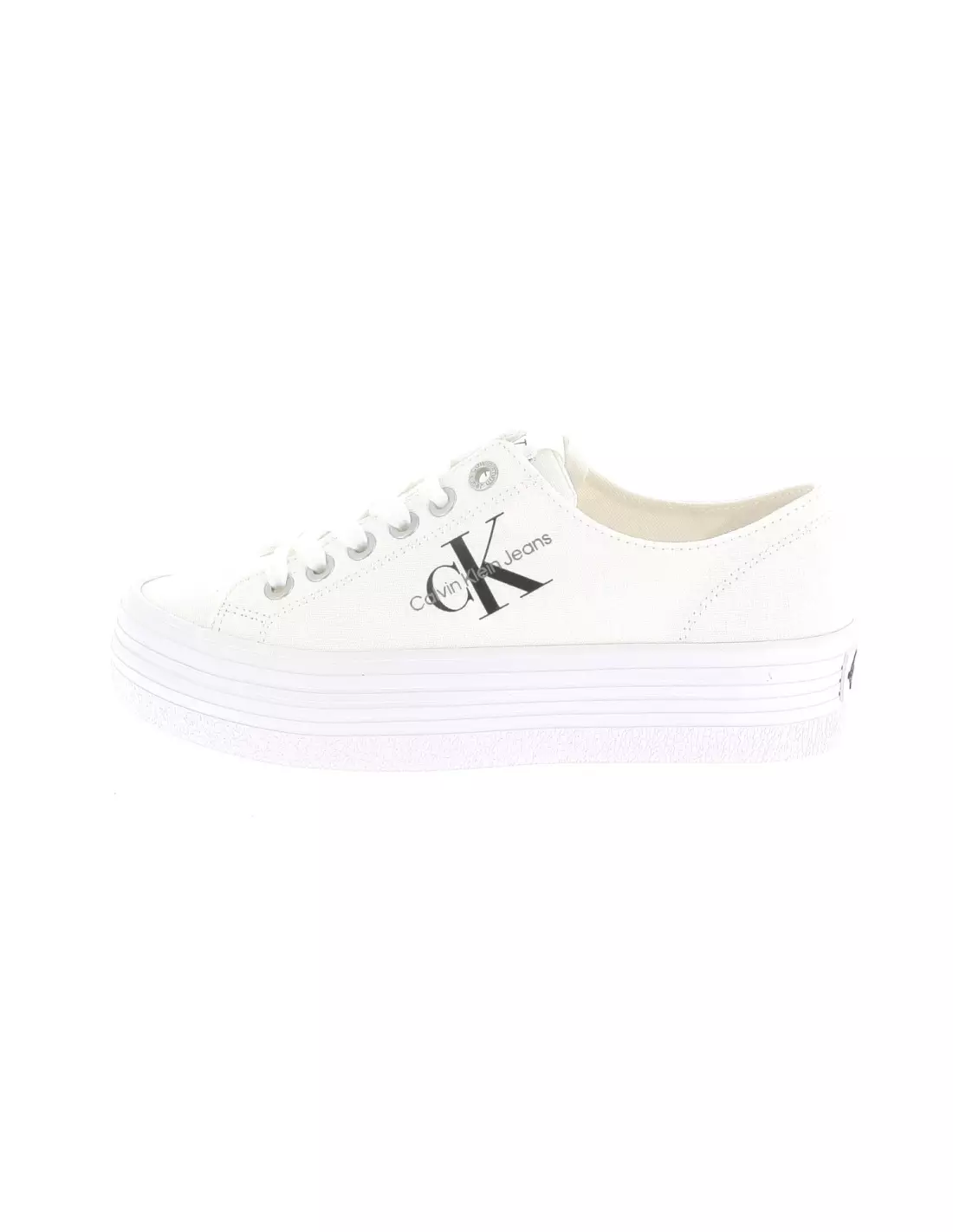 CALVIN KLEIN JEANS VULC FLATFORM ESSENTIAL - Baskets White