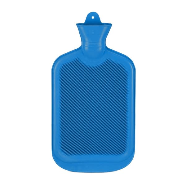 Blå varmtvannsflaske 2L