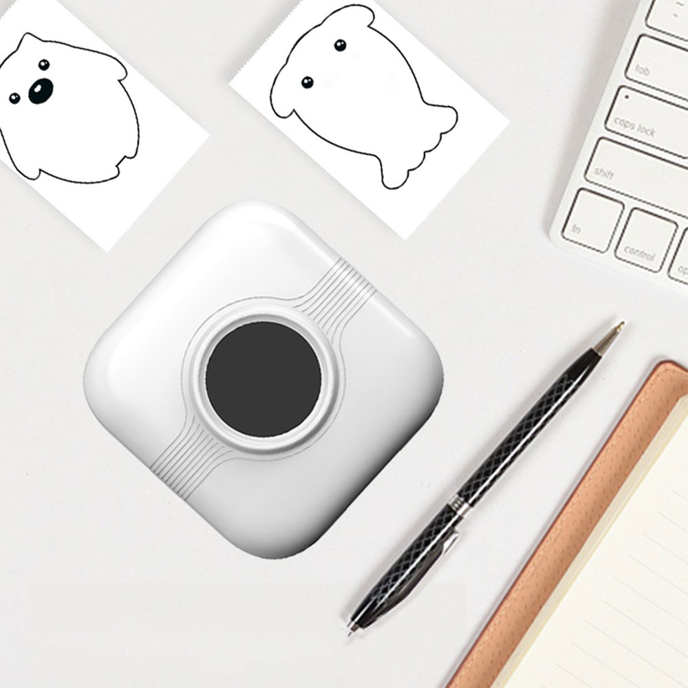 Tragbarer Sofortbild Bluetooth 5.1 Smartphone Drucker für iOS/Android - Weiss