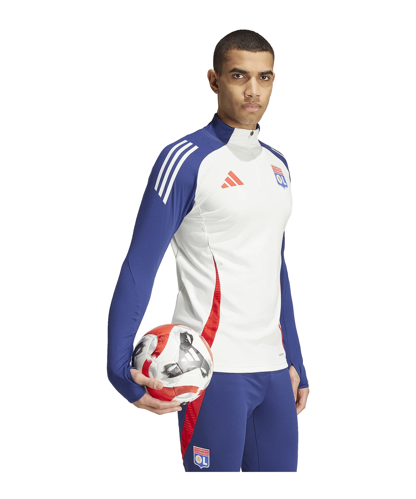 adidas Olympique Lyon Sweatshirt Weiss