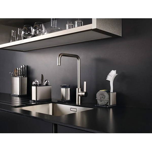 Pot à ustensiles et couteaux en inox Surface Joseph Joseph
