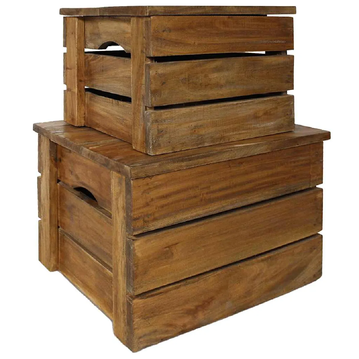VidaXL Caisse de rangement Acajou