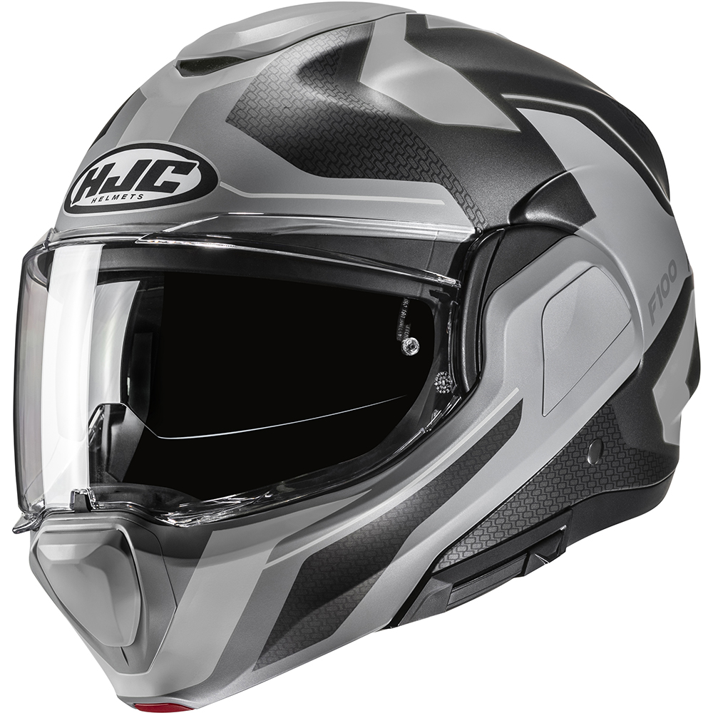 HJC - Casque F100 Bios MC5SF / Argent / Noir / Mat