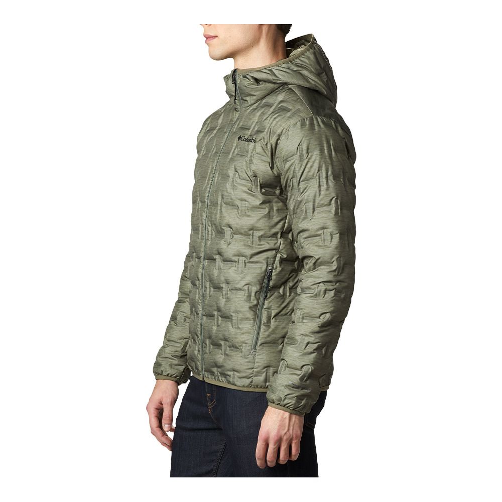 Columbia DELTA RIDGE - Doudoune Homme stone green heather print