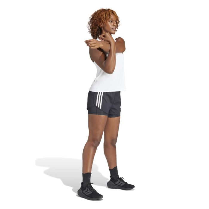 adidas Dame Singletter Adizero Tank Hvid