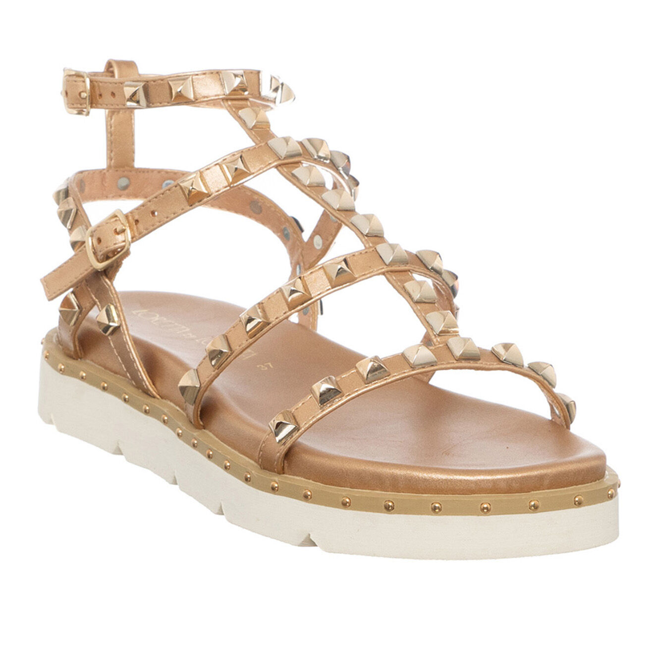 Loretta by Loretta Sandales Mado rose gold/doré