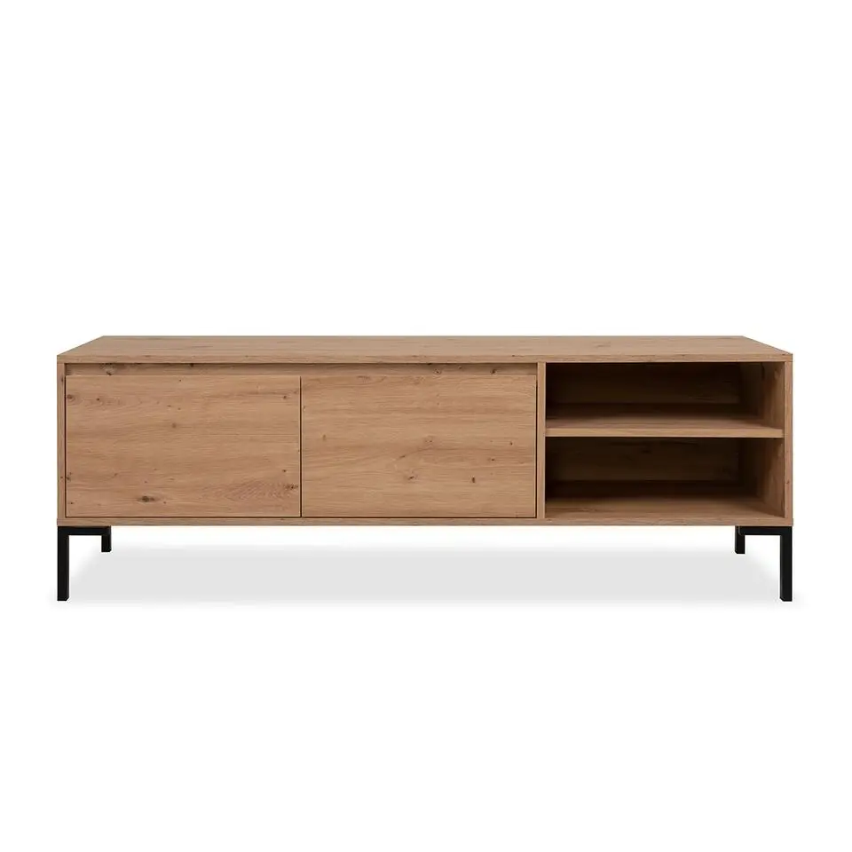 CALICOSY - TV-Meubel PLOCK - Licht hout - 49x150x40 cm