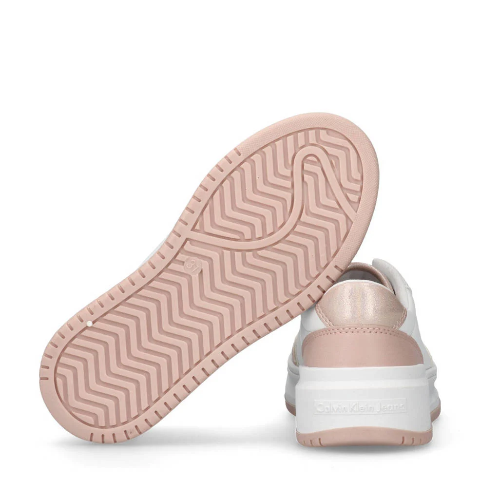 Calvin Klein sneakers roze/wit
