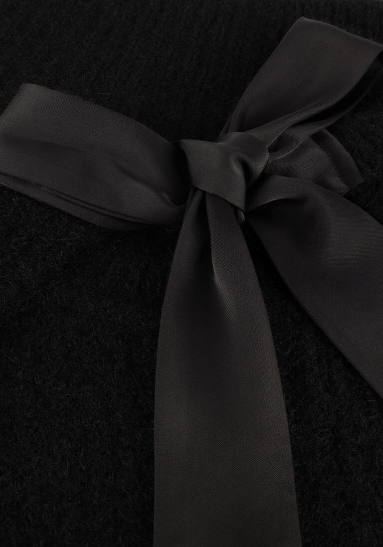 zwarte co'couture trui coralie bow rib knit