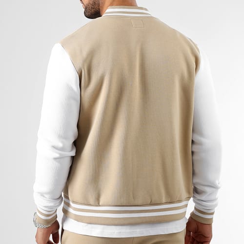 Veste Teddy 2559 Beige Blanc