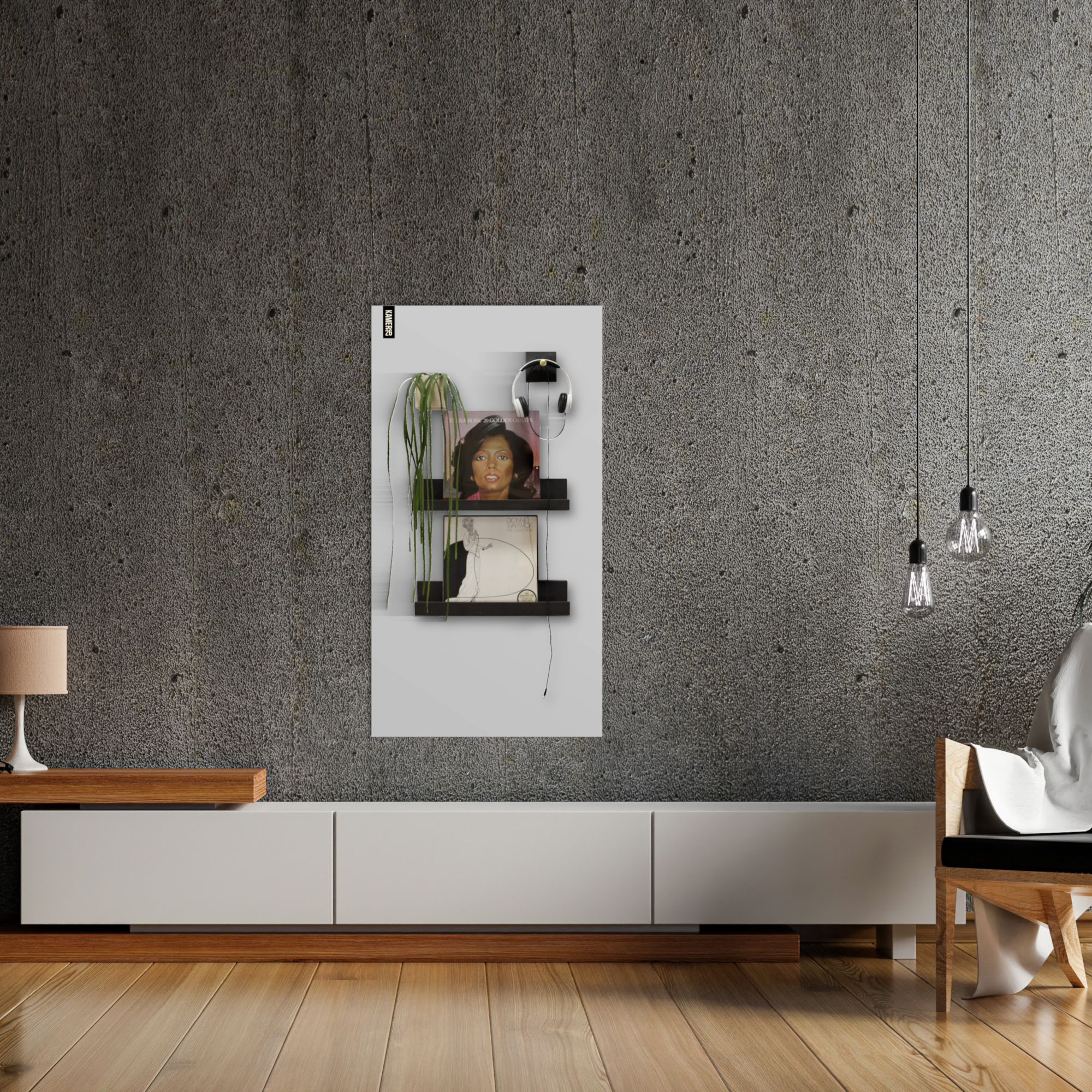 Magneetbord mat – krijtbord lichtgrijs 60x150 cm