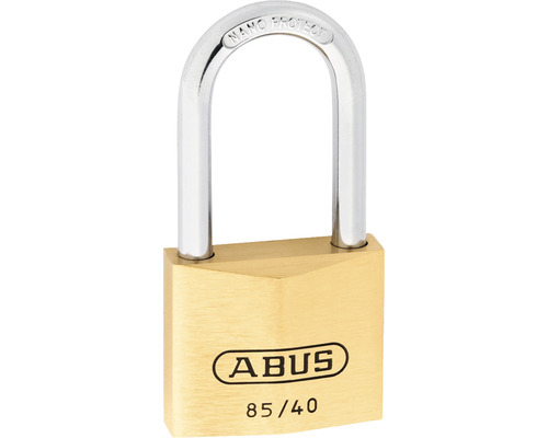 Abus 85/40HB40 messing hangslot met sluitplaatje, 40 mm