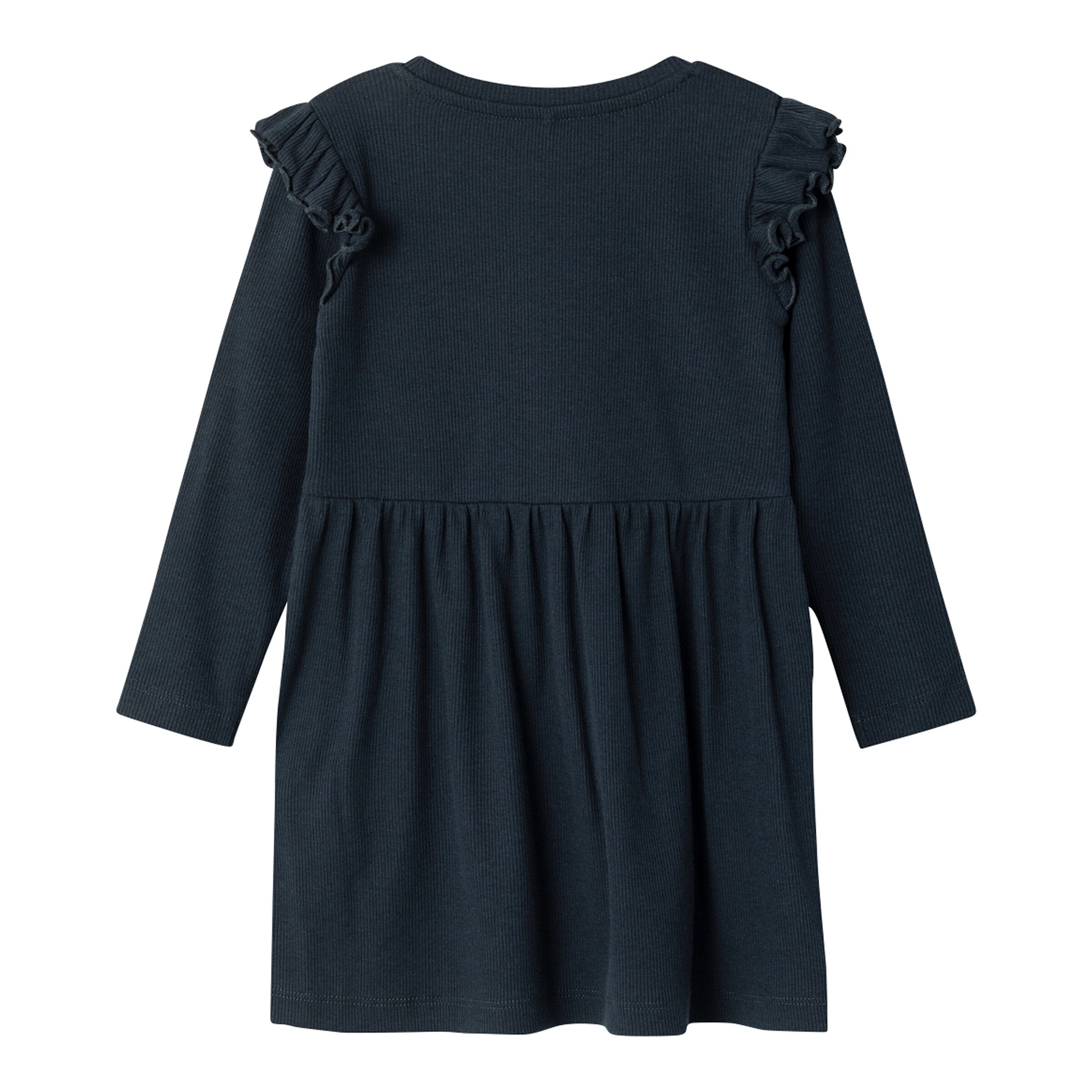 NAME IT Kleid langarm Rippqualität marine