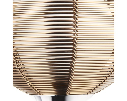 Wandlamp, 1-lichts, HxBxD 29,5x16x17,5 cm, Relax brons chroom