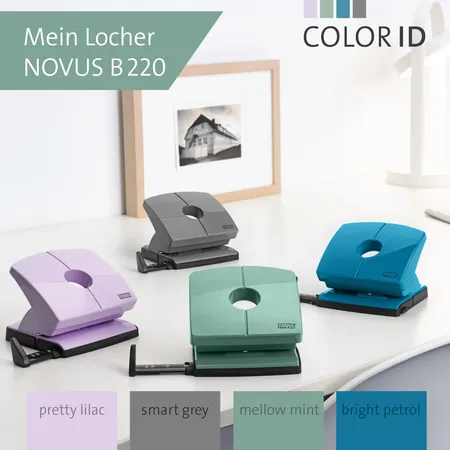 Novus Locher B 220 COLOR ID 2.0, mellow mint