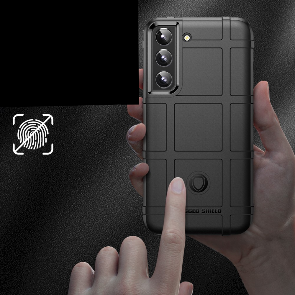 Samsung Galaxy S22 5G Outdoor Gummi Schutzhülle Anti-Shock - Schwarz