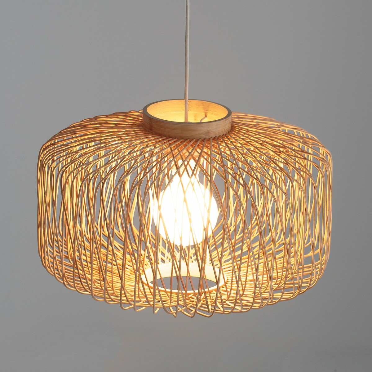 LA REDOUTE INTERIEURS<br>Luminária pendente em bambu Ø44 cm, Yaku