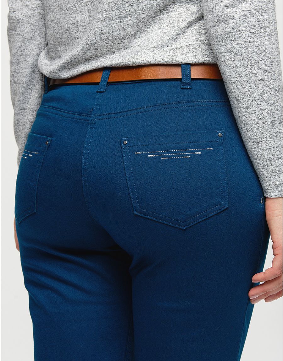 Pantalon slim bleu