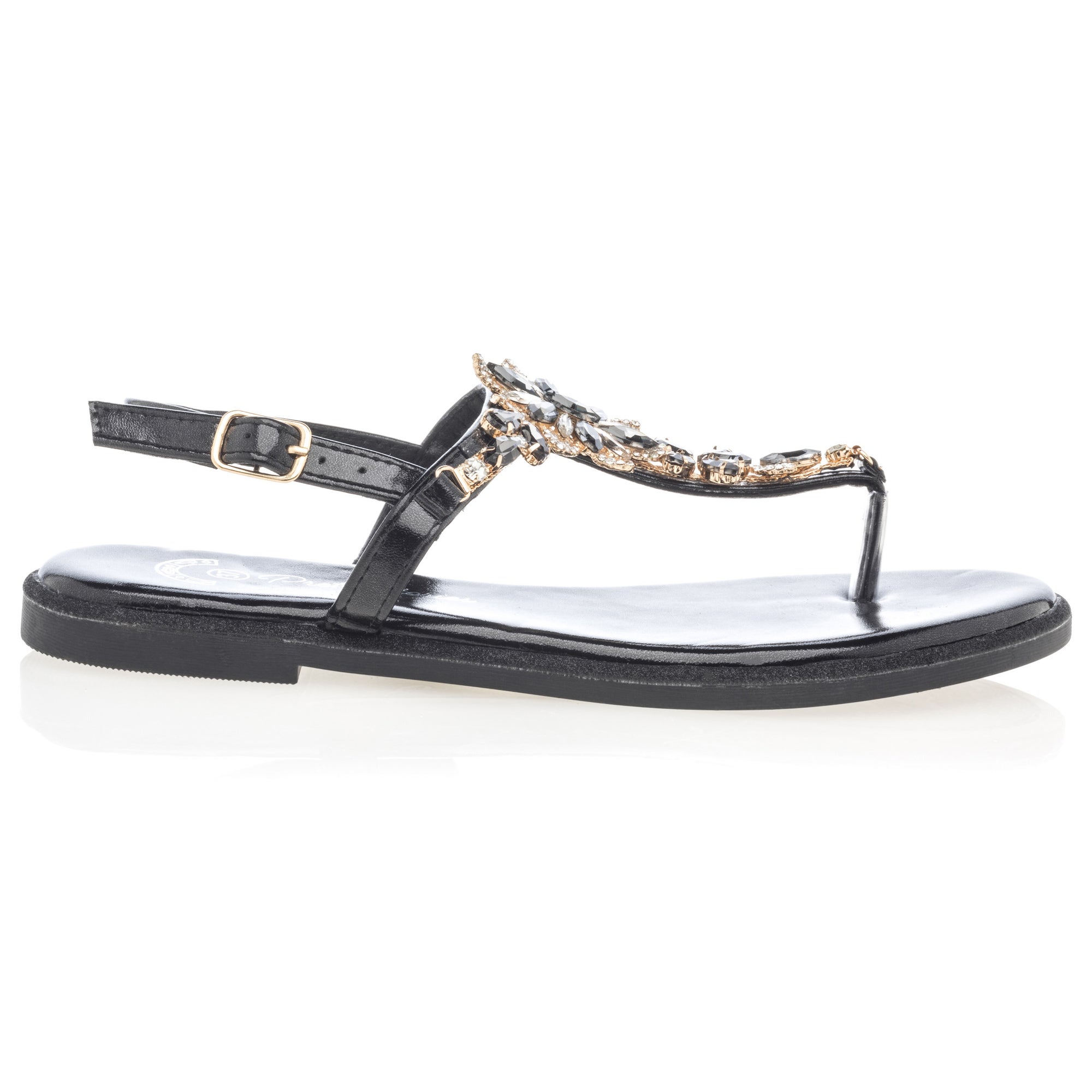 Nu-pieds Femme noir