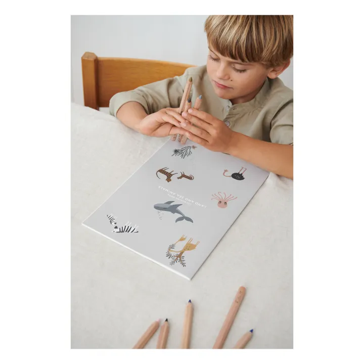 Liewood Carnet de coloriage Odell | Sea creature/All together mix