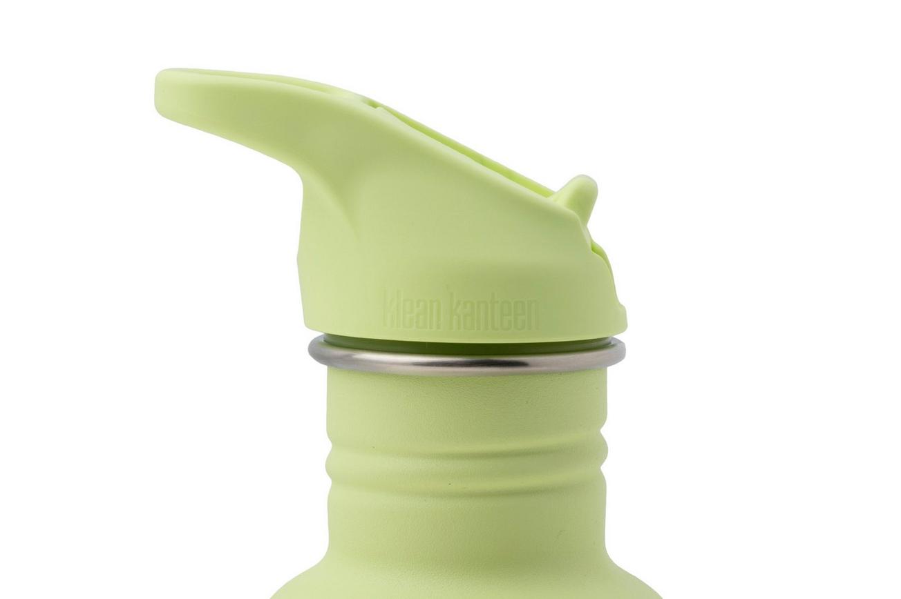 Klean Kanteen Classic Water Bottle 1011199 Shadow Lime, Flip Seal Sport Cap, drinkfles, 800 ml