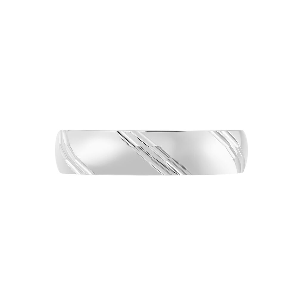 Alliance Soriya Demi Jonc Classique Argent Blanc