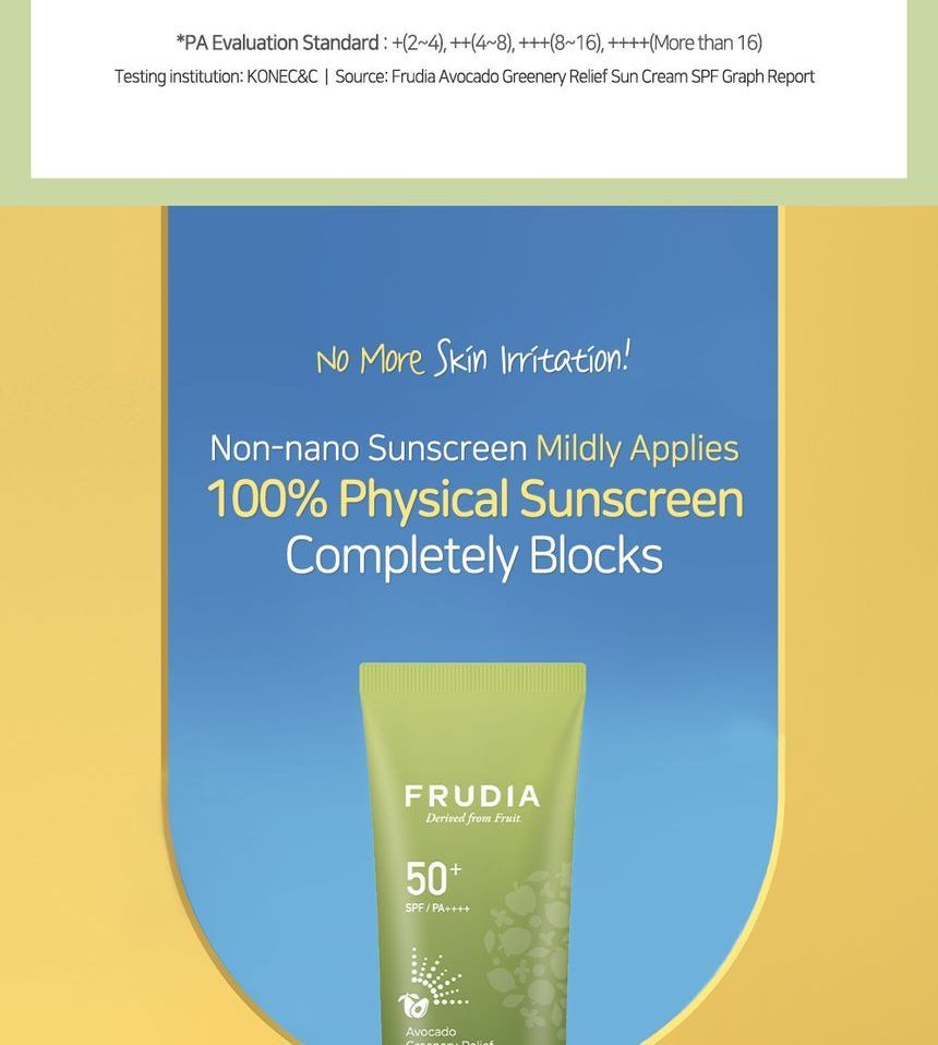 FRUDIA - Avocado Greenery Relief Zonnecrème