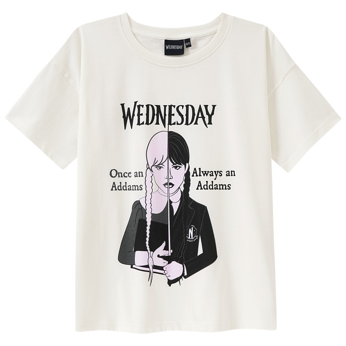 Yigga WEDNESDAY T-Shirt mit Print weiss / schwarz