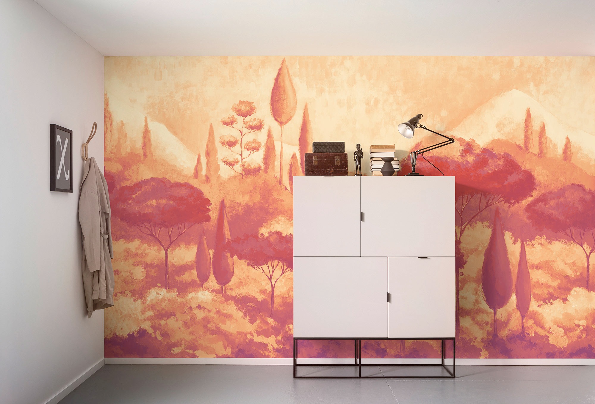 Komar Fototapete »Digitaldruck Vlies -  Luxury Labyrinth - Grösse 400 x 250 cm« bedruckt | floral | geblümt | gemustert | tropisch glatt Wohnzimmer, Schlafzimmer