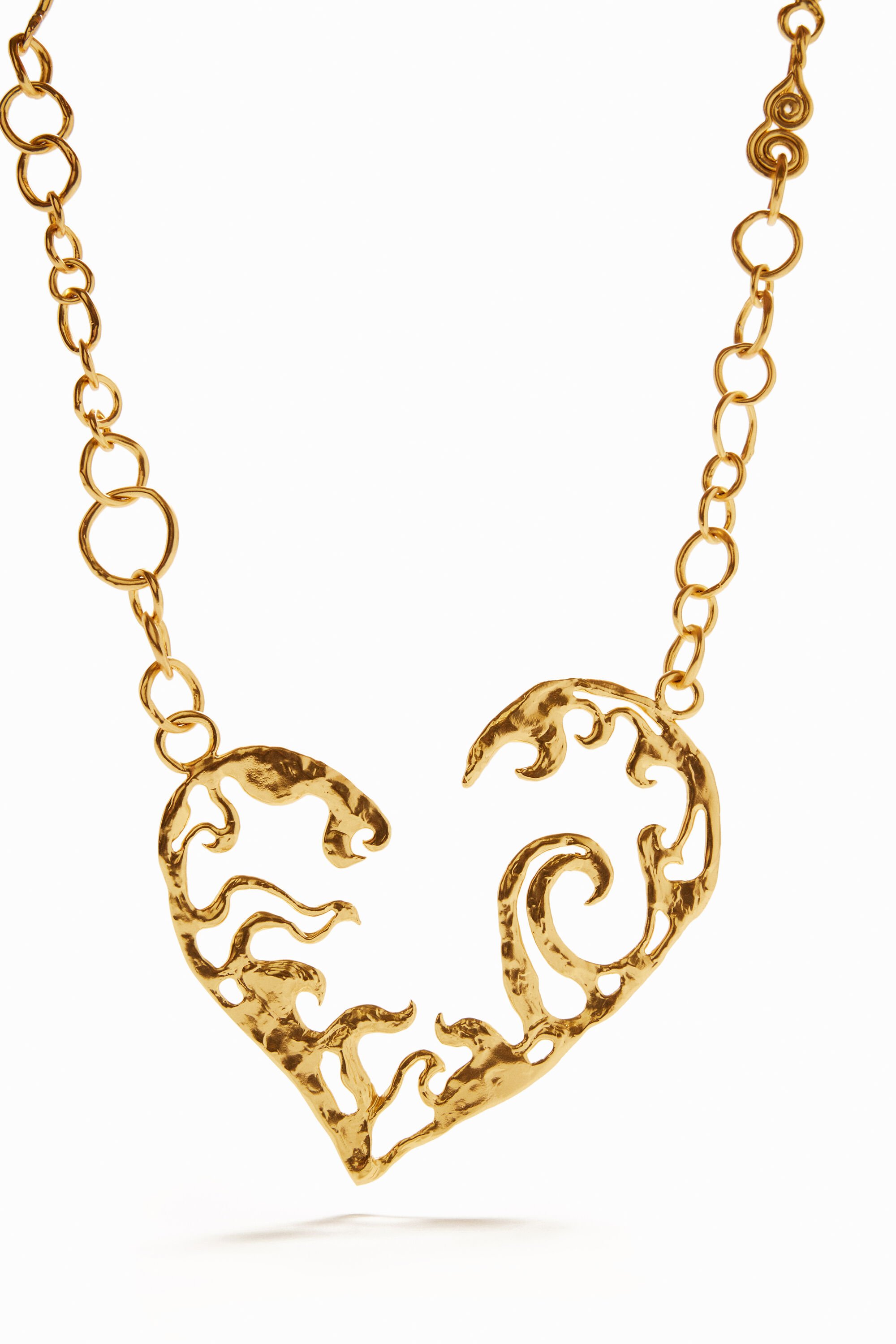 Collier cœur plaqué or Zalio