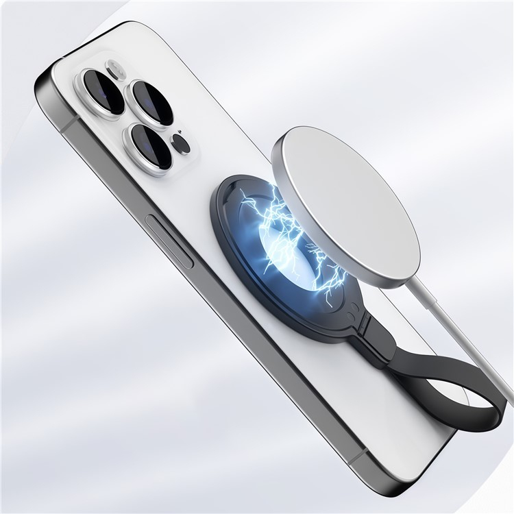 Magnetische MagSafe Finger Griff Ring Halterung 360 Grad - Schwarz