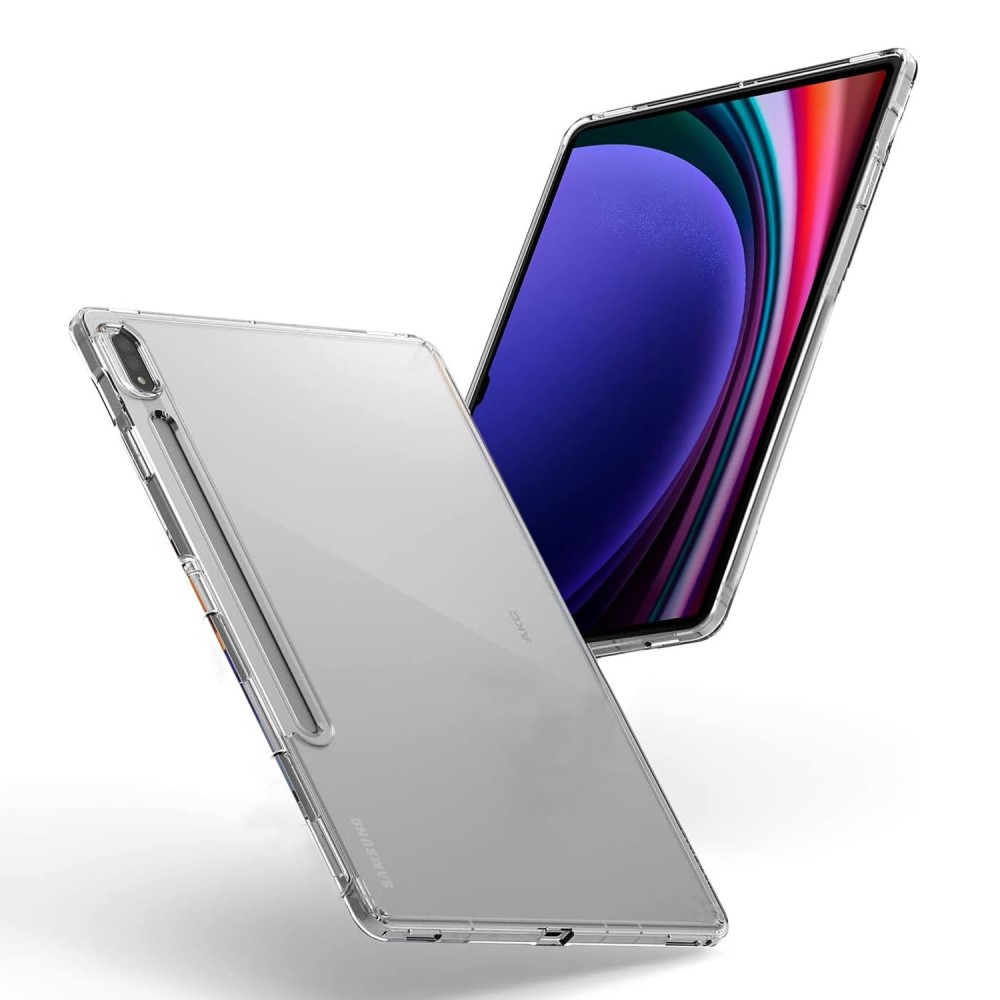 Samsung Galaxy Tab S9 Gummi Case Hülle   S-Pen Aussparung - Transparent (Matt)