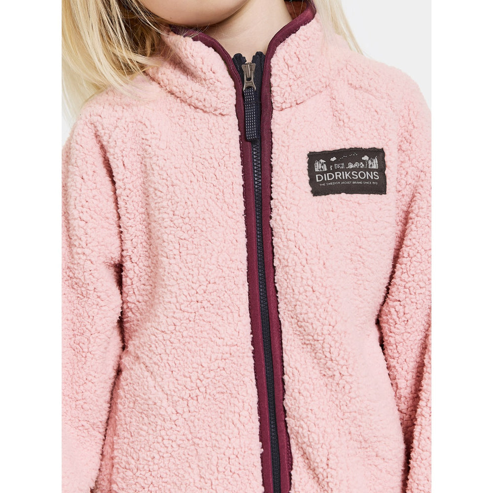Køb Didriksons Dusty Pink Gibbs Kids Fullzip Fleece Jakke 2 | Luksusbaby