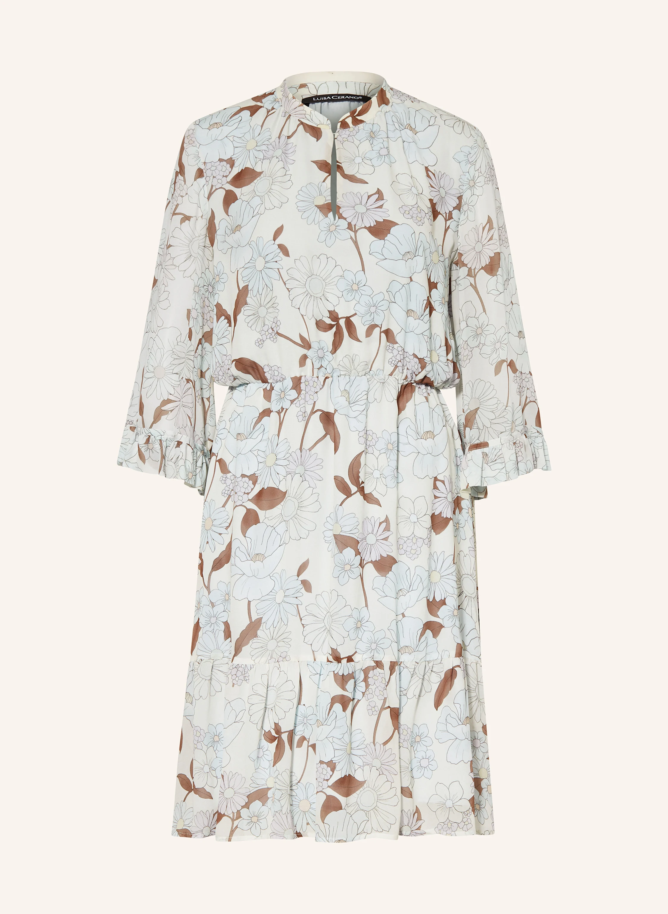 LUISA CERANO Kleid mit 3/4-Arm und Volants