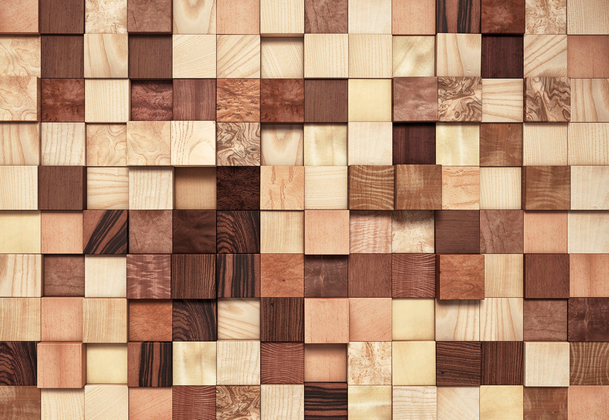 Komar Fototapete »Lumbercheck - Grösse 368 x 254 cm« bedruckt glatt Wohnzimmer, Schlafzimmer