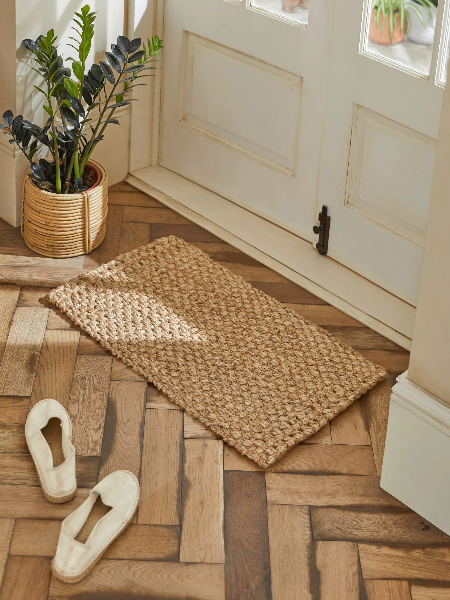 Geweven jute deurmat