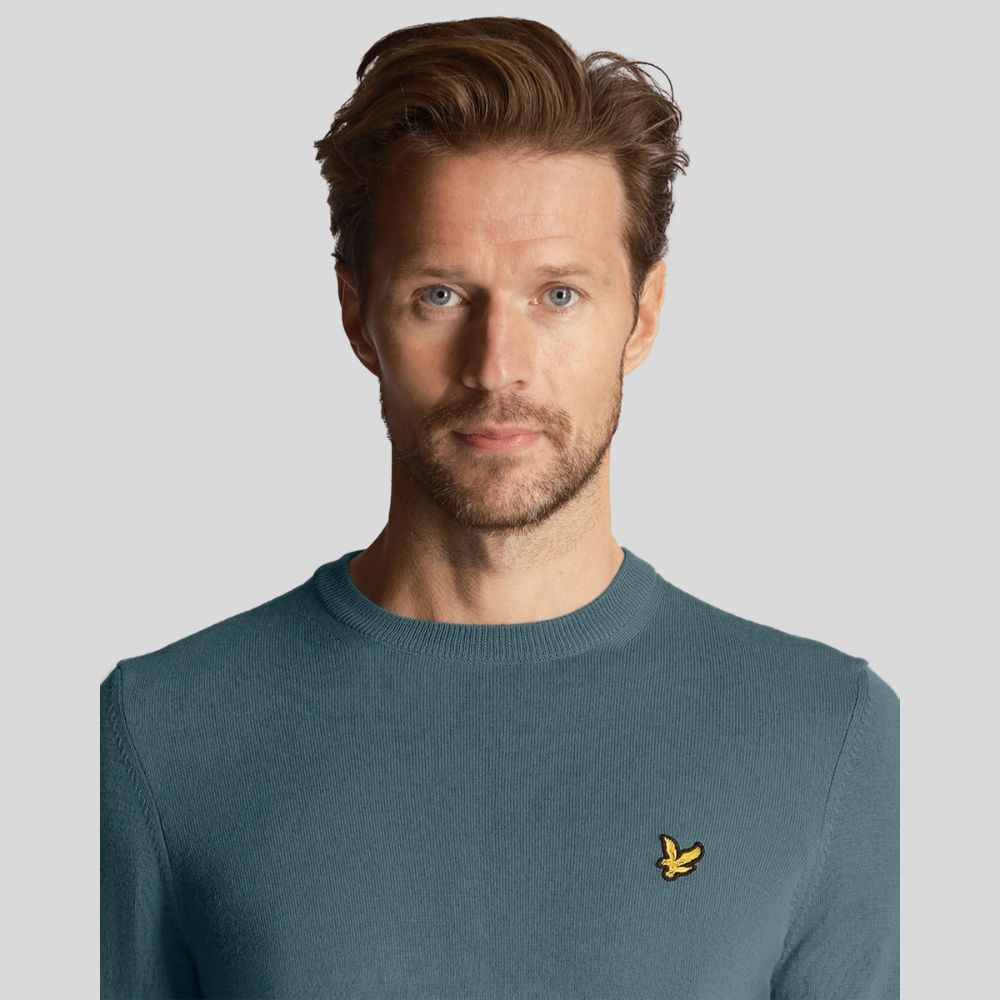 Golf Crew Neck Pullover Genser Herre Blå