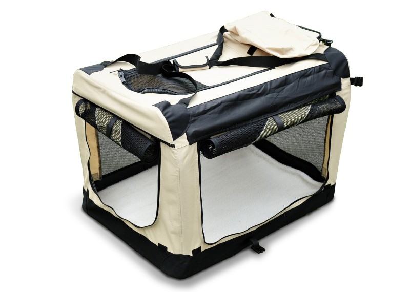 Hundebox faltbar S beige