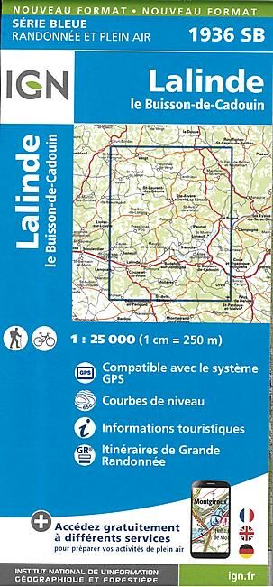 IGN - 1936 SB LALINDE LE BUISSON 1 25 000