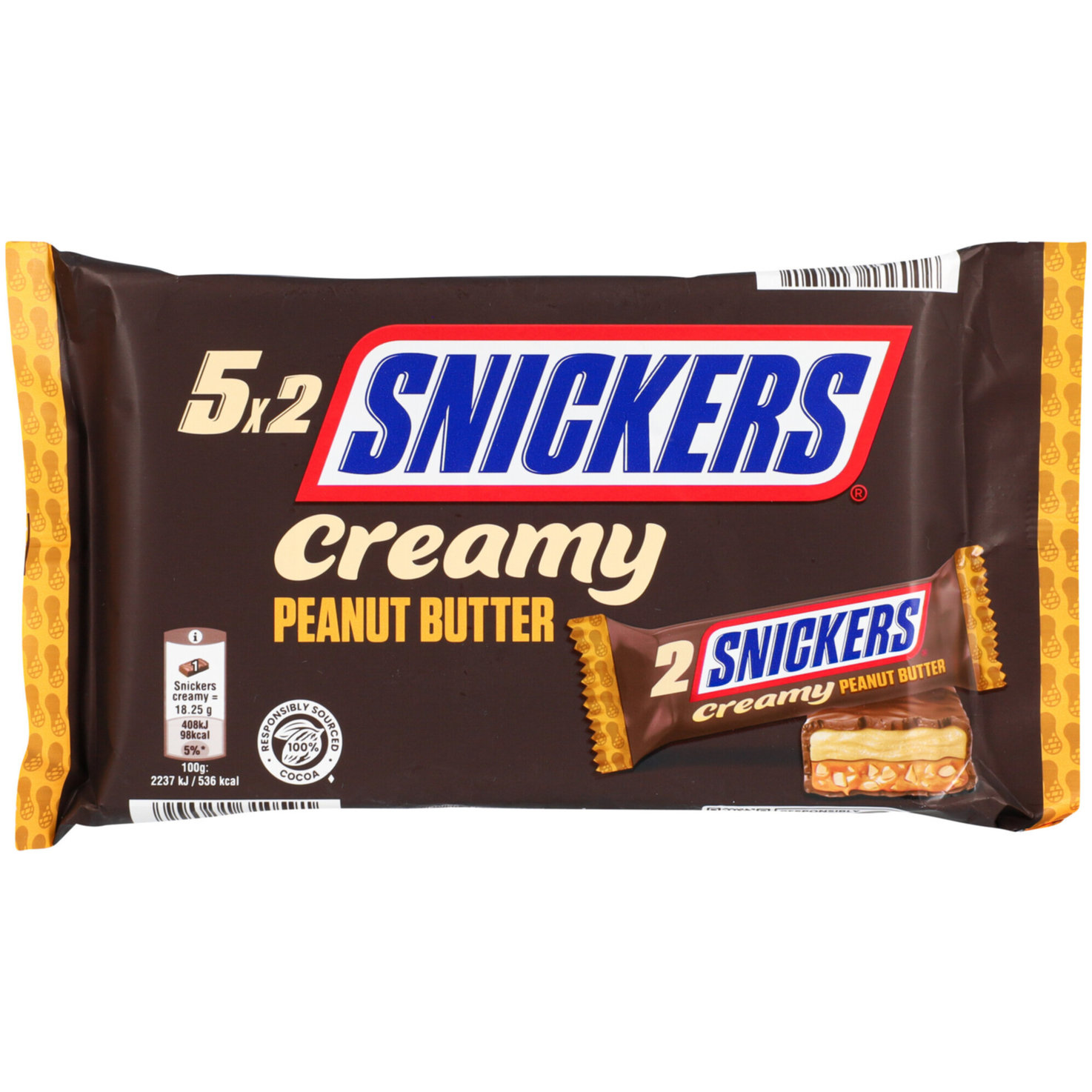 Snickers Creamy Peanut Butter 5x36.5g