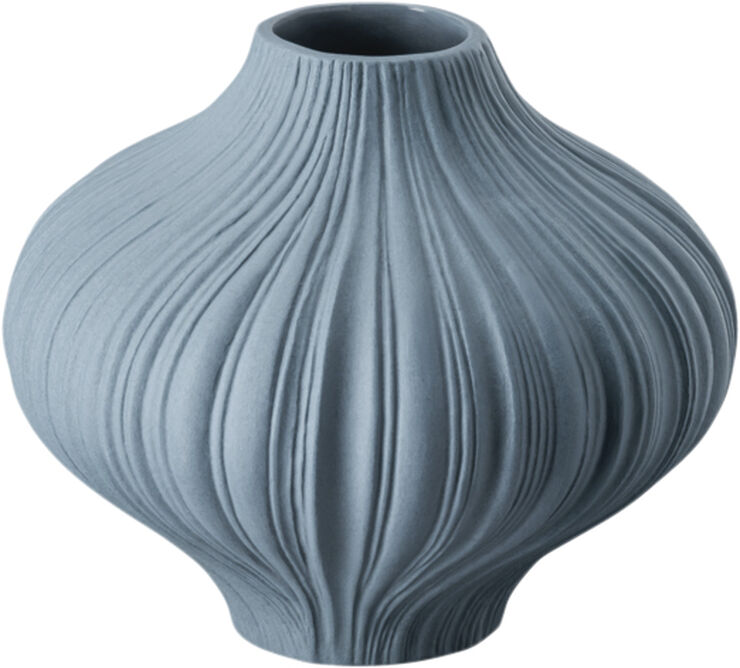 Rosenthal Vase 8cm, Pacific, Plissee Blå