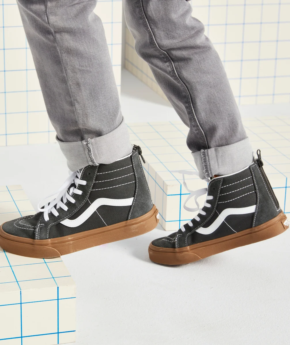 VANSBASKETS MONTANTES GRISES SK8-HI ZIP