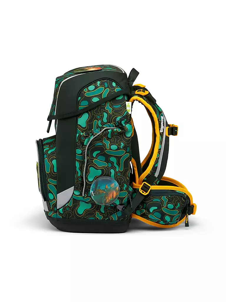 ERGOBAG Schultaschen Set 5tlg CUBO - TriBäratops dunkelgrün