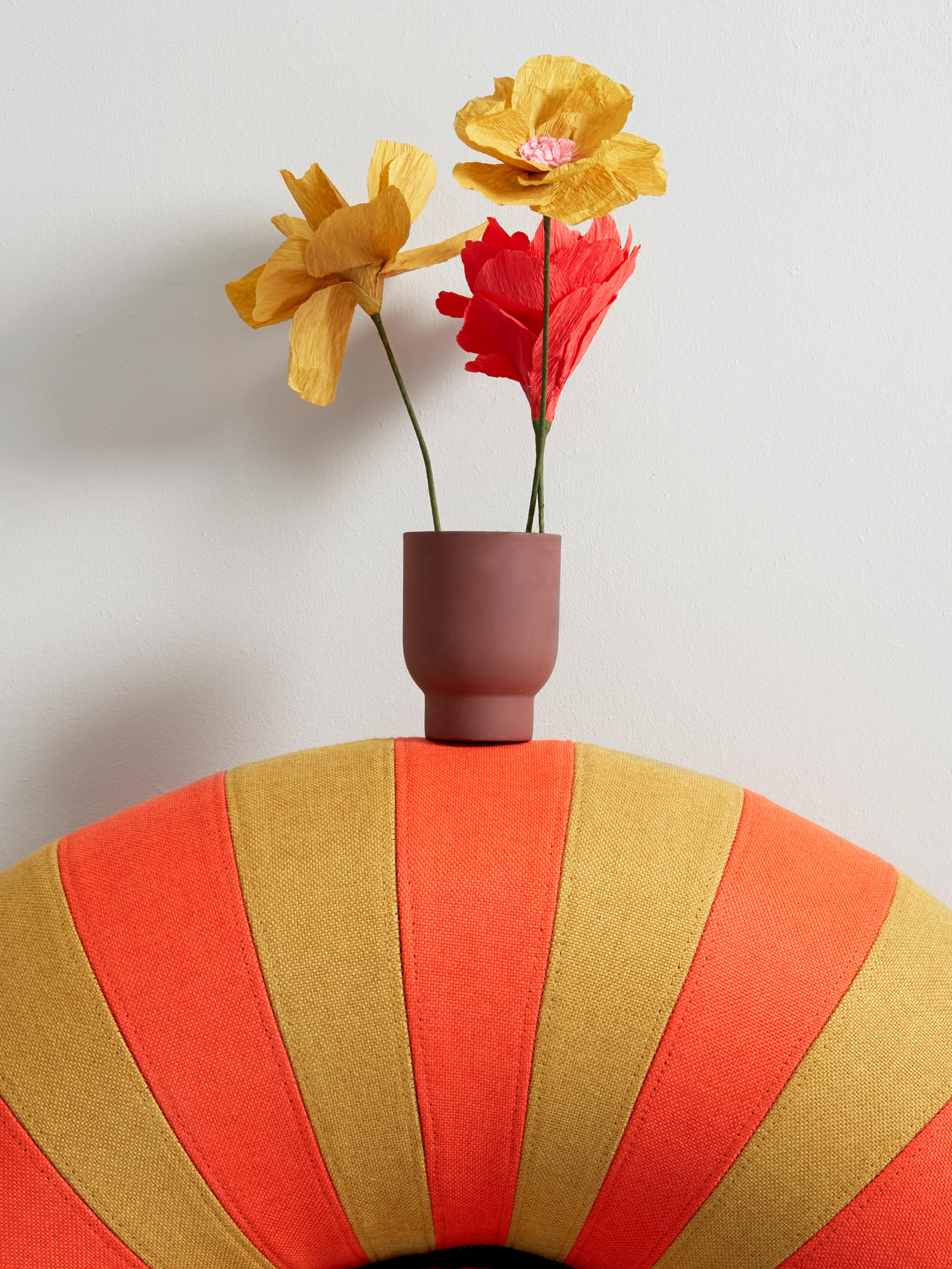 Handgemaakte kunstbloem Oriental Poppy