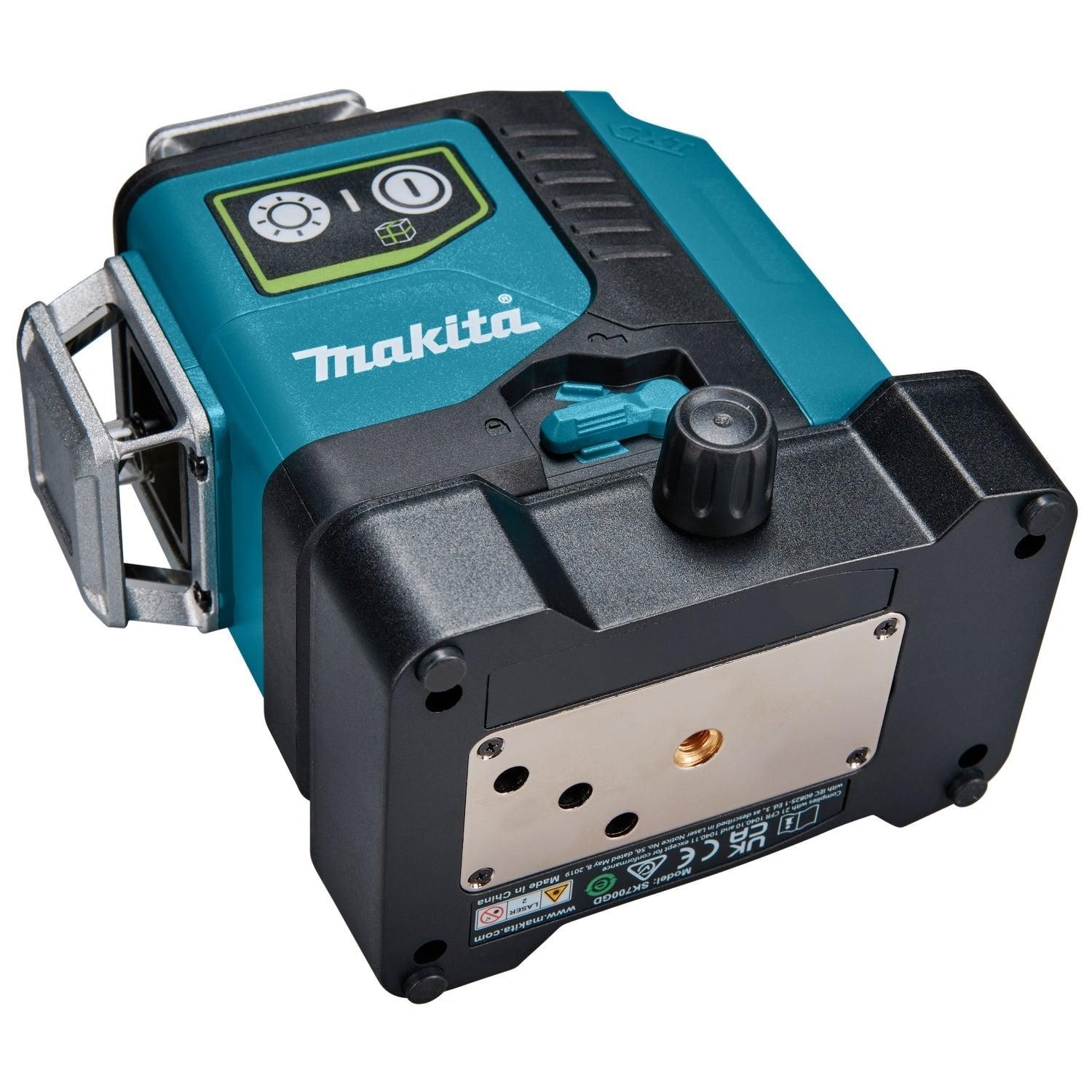 Makita SK700GDX Accu Kruislijnlaser 12V Max 4,0Ah groen 3x 360°