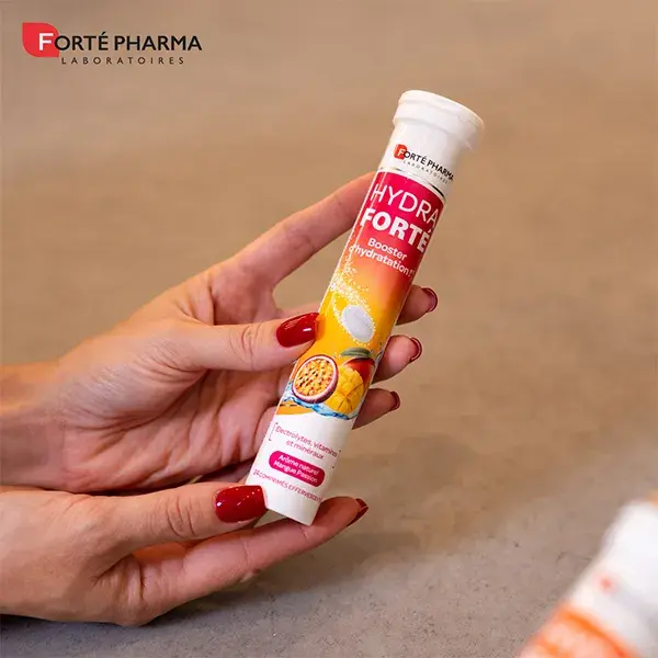 Forté Pharma HydraForté Hidratação Mango Passion Eletrólitos Vitaminas 24 comprimidos