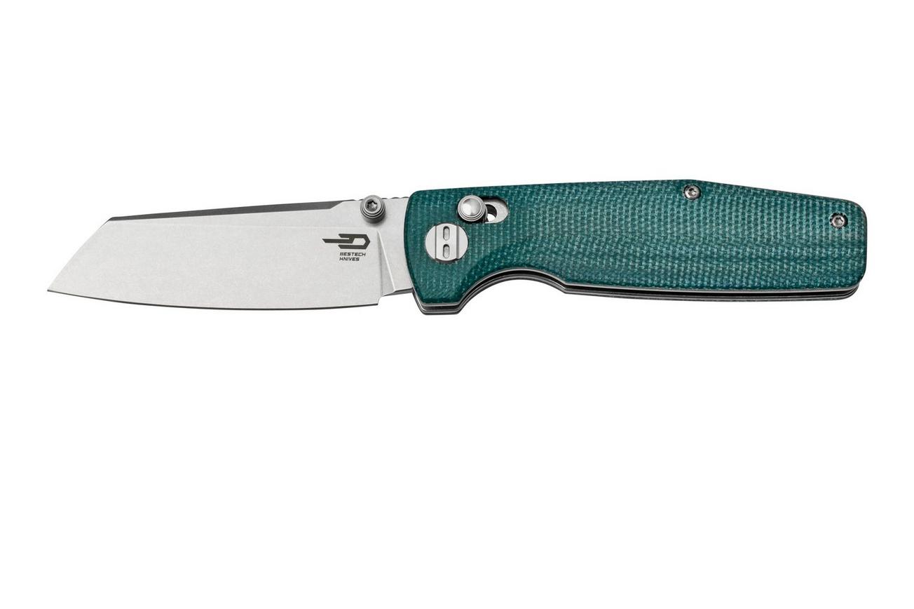 Bestech Slasher BG43C-1 Blue Micarta, zakmes