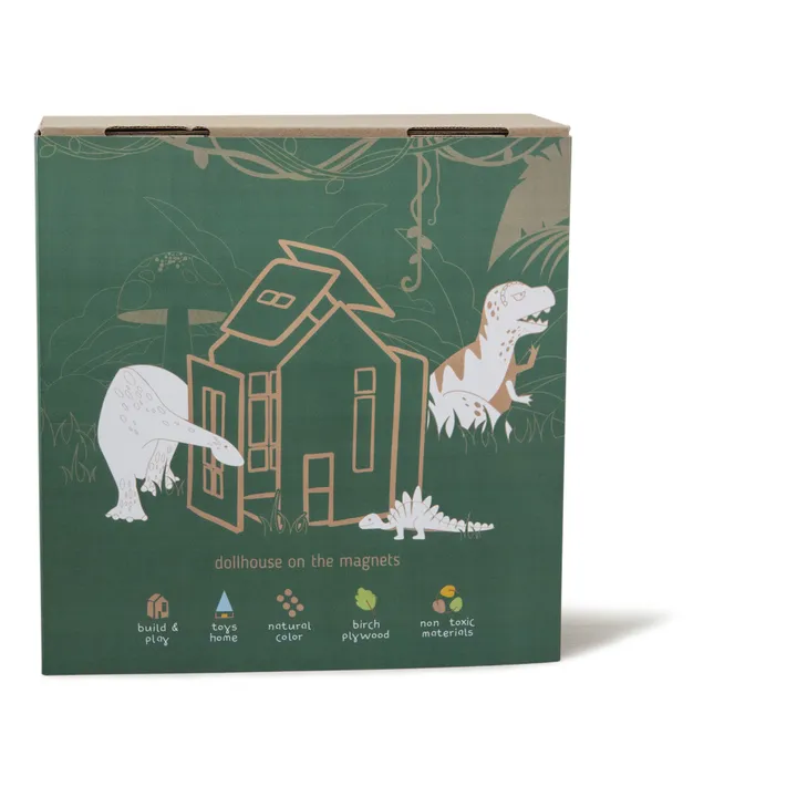 Babai Toys Maisonnette aimantée à construire en bois