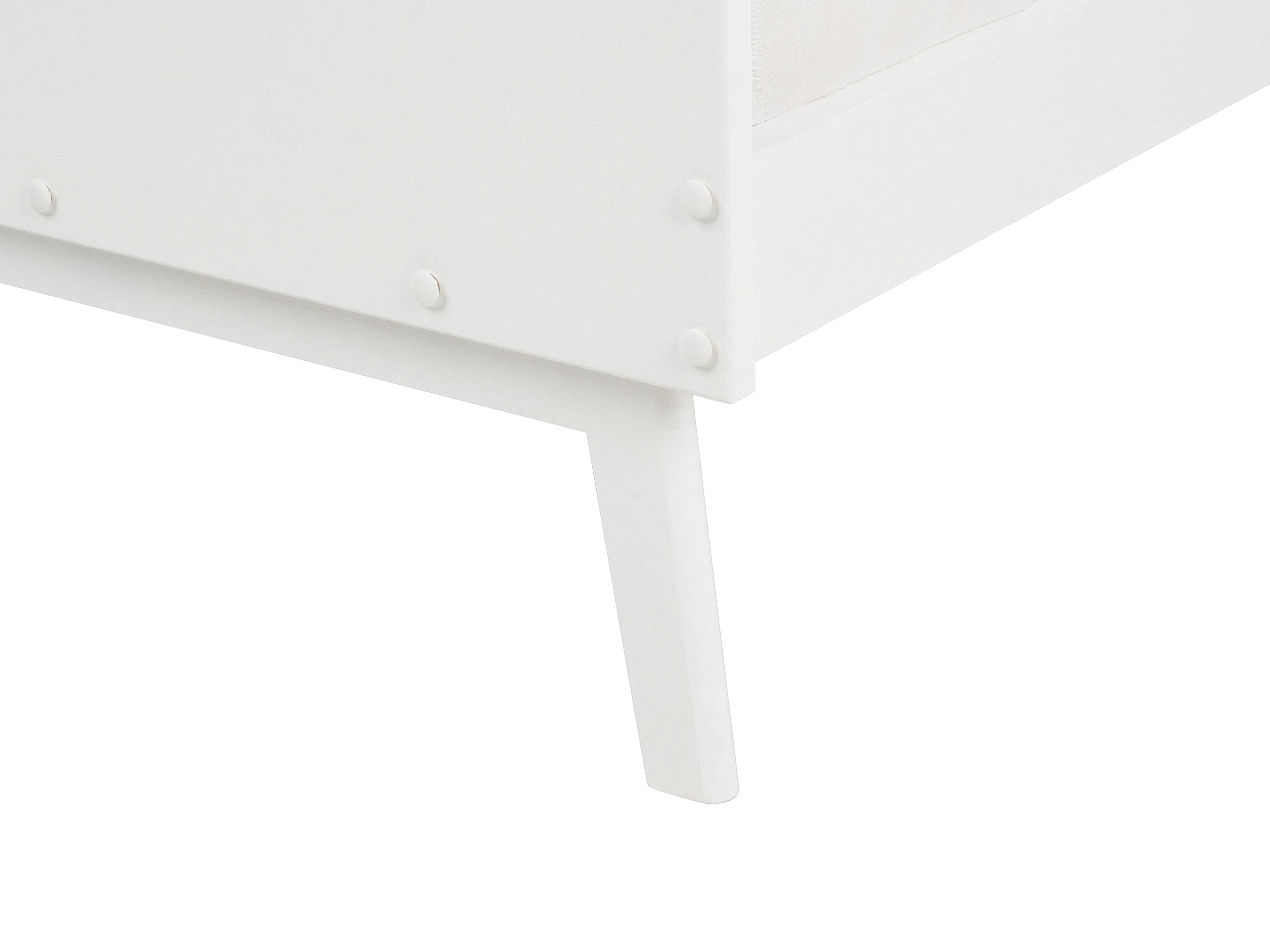 Bed Dennenhout BONNAC 90 x 200 cm Wit